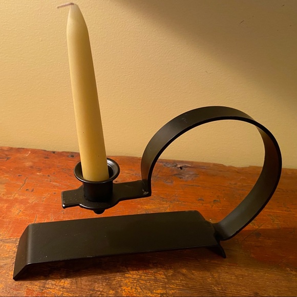 Accents New Primitive Wrought Iron Candle Boat Holder Poshmark